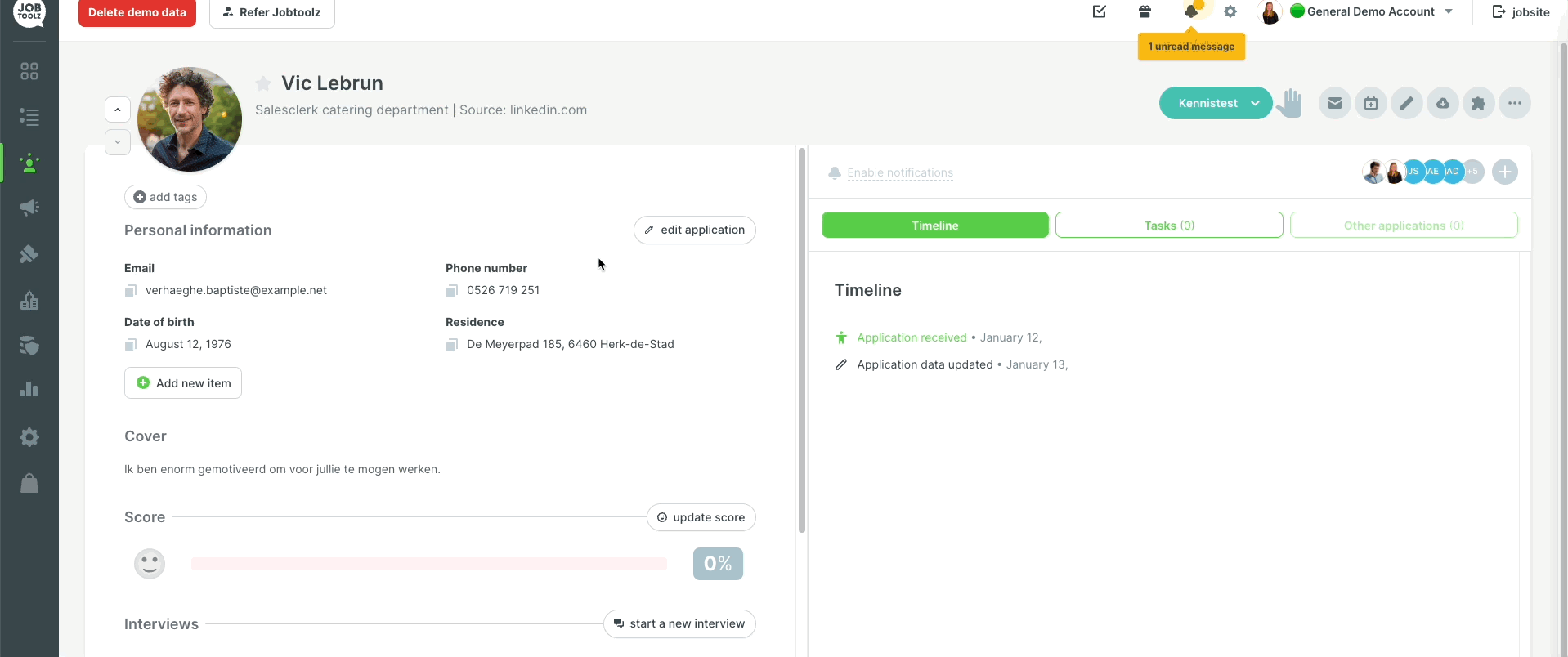 How do I create a talent pool?